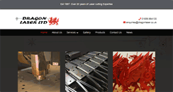 Desktop Screenshot of dragonlaser.co.uk